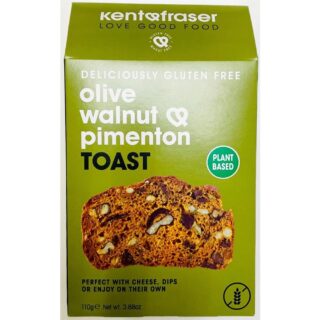 Kent and Fraser Gluten-Free Vegan Olive Walnut Pimenton Toast