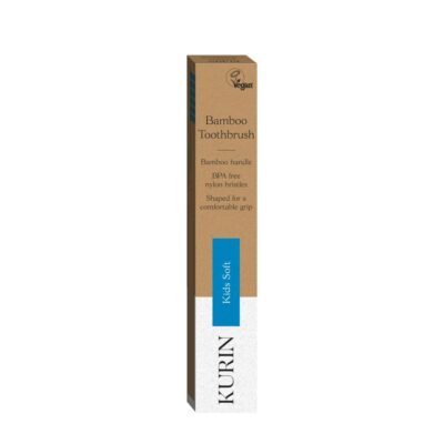 Kurin Kids Soft BPA Free Bamboo Toothbrush - Blue