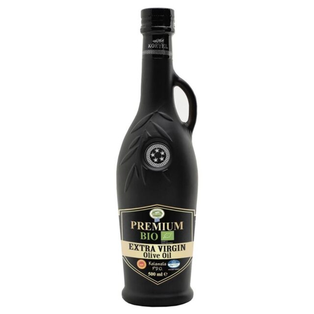 Korvel Greek BIO EVOO PDO Kalamata Amphora