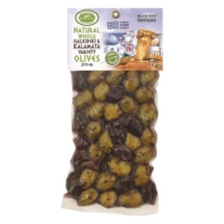Korvel Greek Mix Kalamata/Green Olives with Oregano