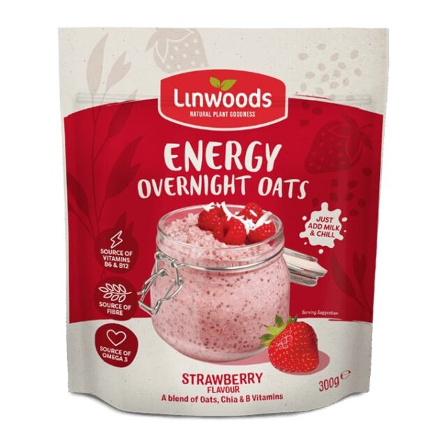 Linwoods Overnight Oats Strawberry Energy