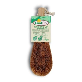 LoofCo Washing-Up Brush with Rubberwood Handle