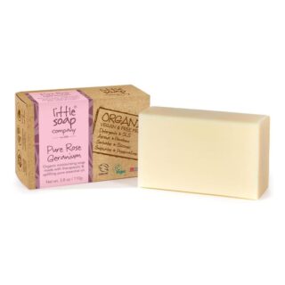 Little Soap Company Organic Pure Rose Geranium Soap Bar