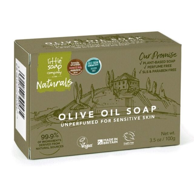 Little Soap Company Naturals Olive Oil Soap Bar Unperfumed for Sensitive Skin