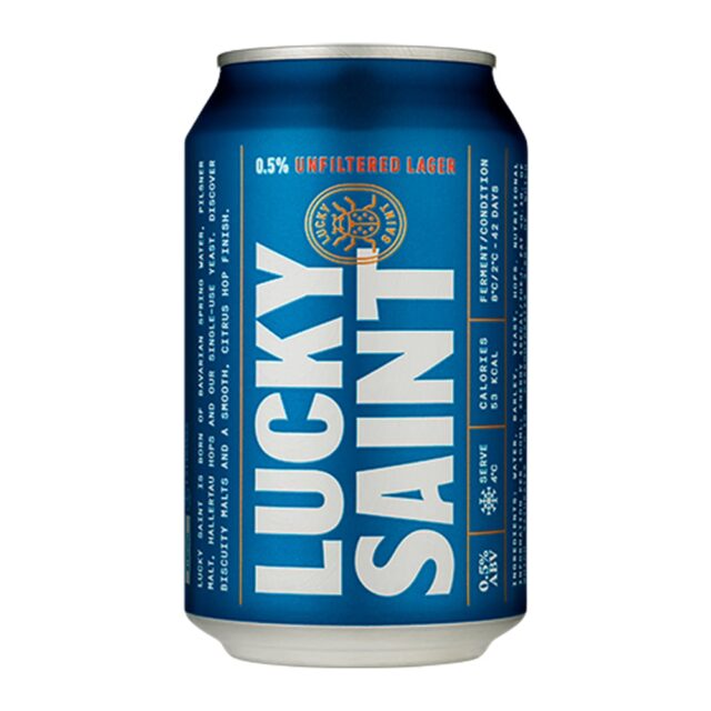 Lucky Saint Superior Unfiltered Alcohol Free Lager Can