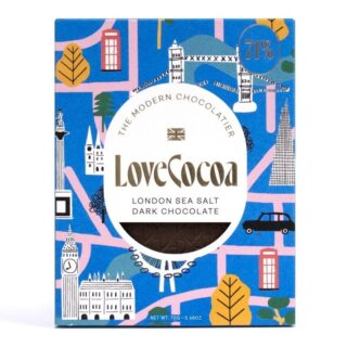 Love Cocoa Maldon Dark Sea Salt London Bar