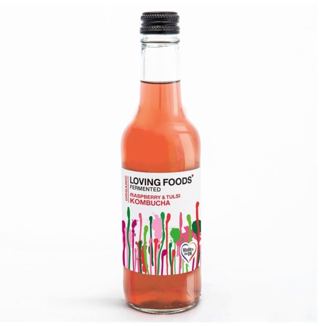 Loving Foods Organic Raspberry & Tulsi Kombucha