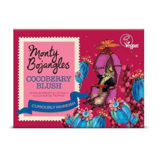 Monty Bojangles Cocoberry Blush Vegan Cocoa Dusted Truffles Gift Cube
