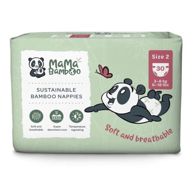 Mama Bamboo Eco Nappies - Size 2 (Small)