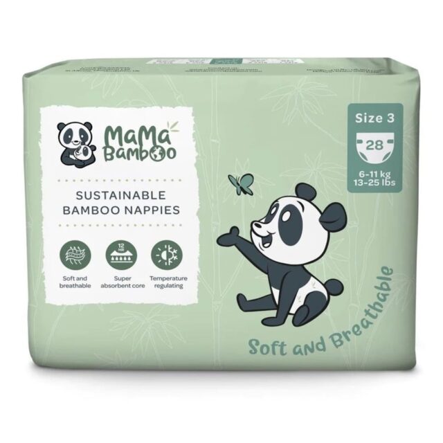 Mama Bamboo Eco Nappies - Size 3 (Medium)
