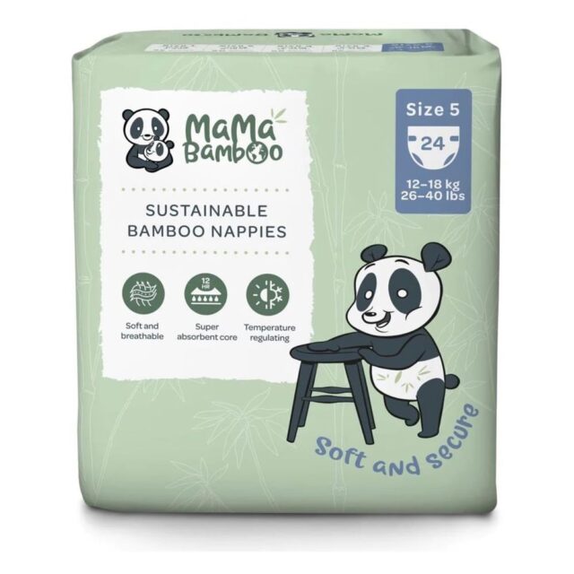 Mama Bamboo Eco Nappies - Size 5 (X-Large)