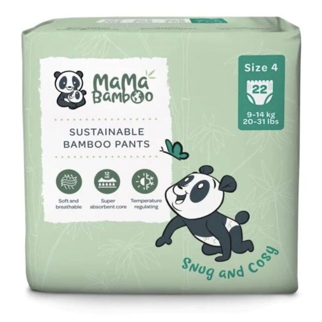 Mama Bamboo Eco Nappy Pants - Size 4+ (Medium Plus)