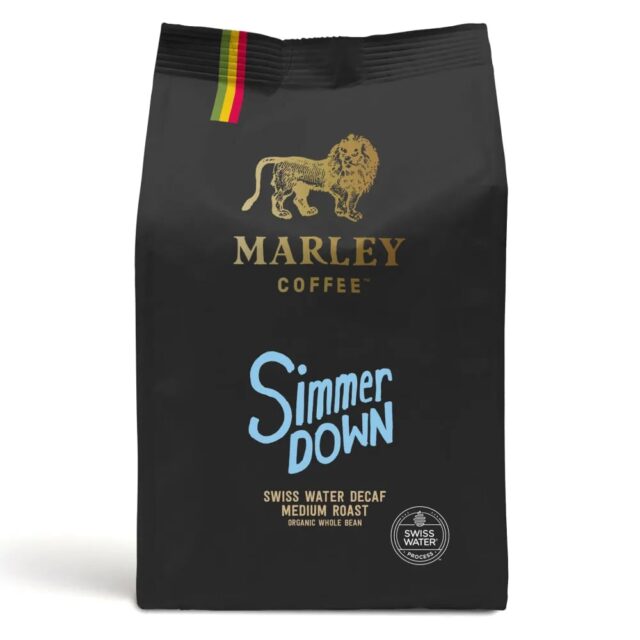 Marley Coffee Simmer Down Organic Swiss Water Decaf Ground Coffee