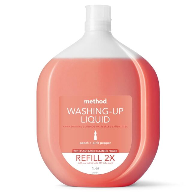 Method Method Refill Washing Up Liquid Peach & Pink Pepper