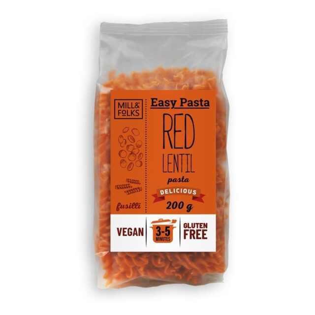 Mill & Folks Easy Pasta Red Lentil Fusilli