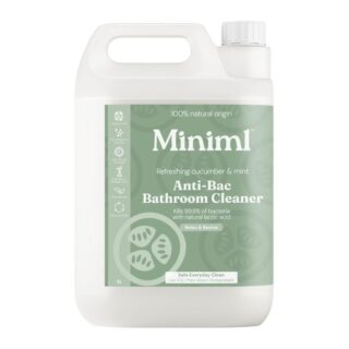 Miniml Anti Bac Bathroom Cleaner Cucumber + Mint 5L Refill