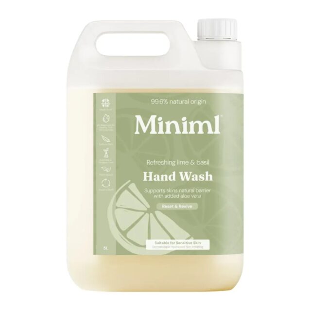 Miniml Lime Basil & Mandarin Hand Soap 5L Refill