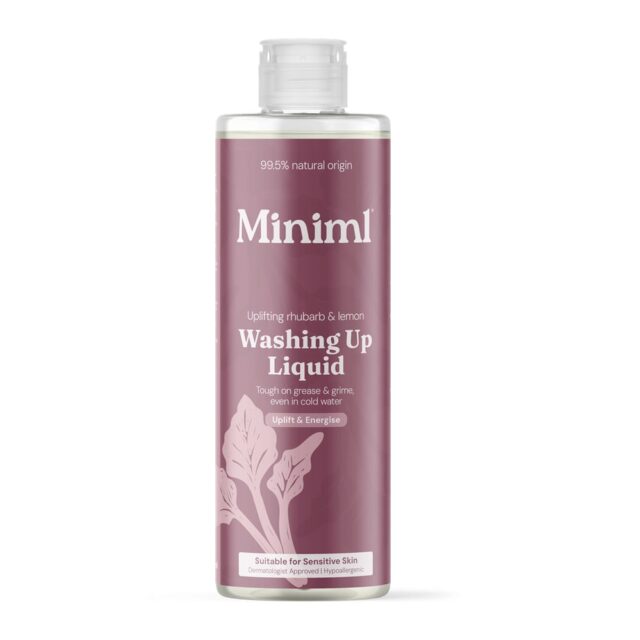 Miniml Wild Rhubarb & Lemon Washing Up Liquid 400ml Bottle