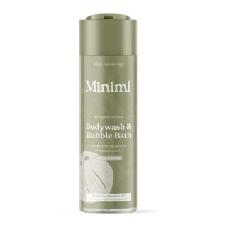 Miniml Nourishing Coconut Bodywash & Bubble Bath 400ml Bottle