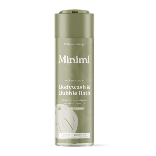 Miniml Nourishing Coconut Bodywash & Bubble Bath 400ml Bottle