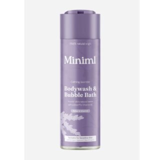 Miniml Lavender & Chamomile Bodywash & Bubble Bath 400ml Bottle
