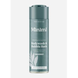 Miniml Tea Tree & Mint Bodywash & Bubble Bath 400ml Bottle
