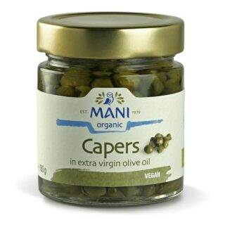 Mani Organic Capers in Extra Virgin Olive Oil
