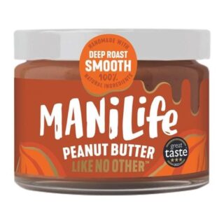 Manilife Deep Roast Smooth Peanut Butter 275g Jar