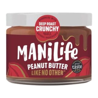 Manilife Deep Roast Crunchy Peanut Butter 275g Jar