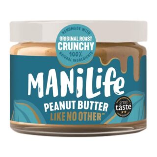 Manilife Original Roast Crunchy Peanut Butter 275g Jar