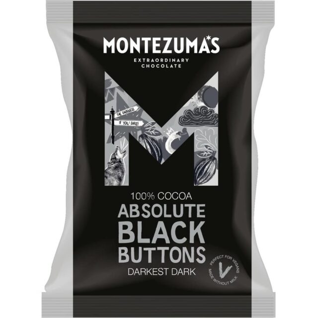 Montezuma's Absolute Black Darkest Dark Chocolate Buttons