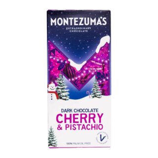 Montezuma's Dark Chocolate Cherry Pistachio 90g Bar