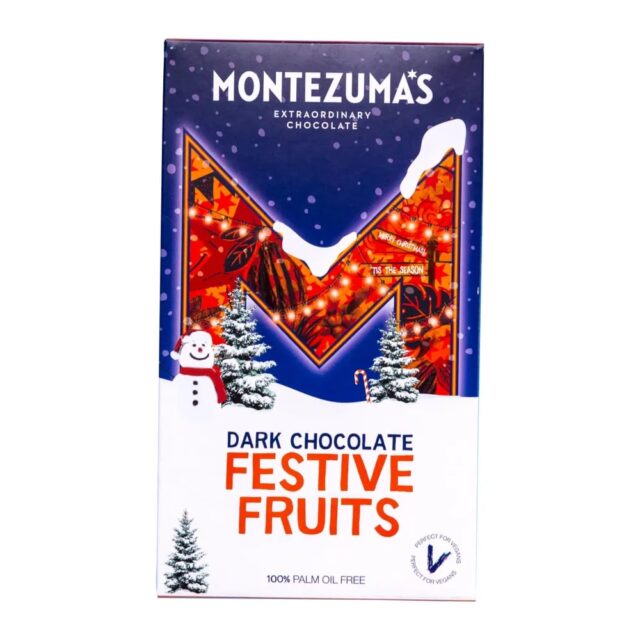 Montezuma's Dark Chocolate Festive Fruits 300g Bar