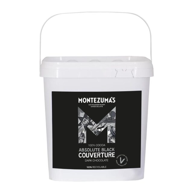 Montezuma's Absolute Black 100% Cocoa Solids 3kg Couverture Tub