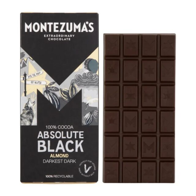 Montezuma's Absolute Black 100% Cocoa with Almonds