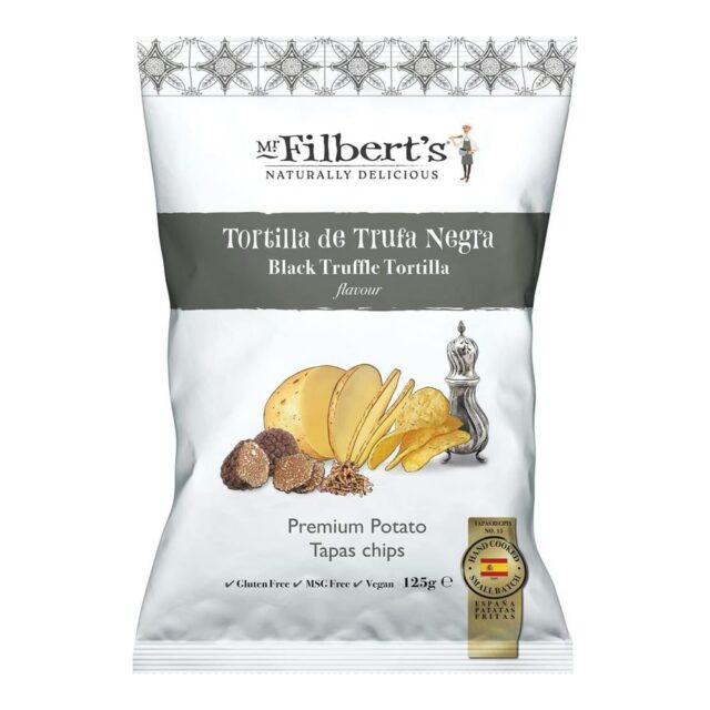 Mr Filberts Black Truffle Tortilla Flavour Crisps