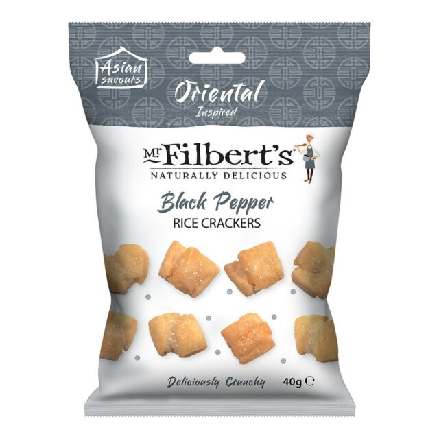 Mr Filberts Oriental Black Pepper Rice Crackers