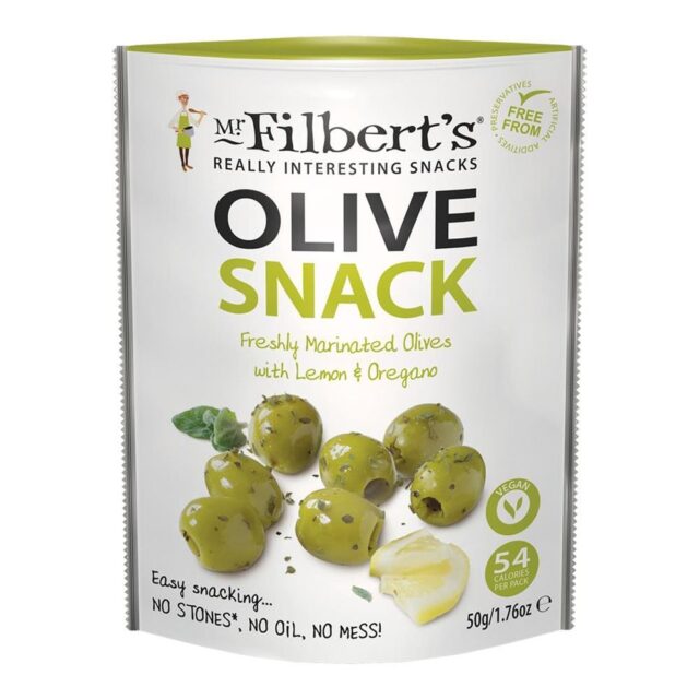 Mr Filberts Green Olives Lemon and Oregano