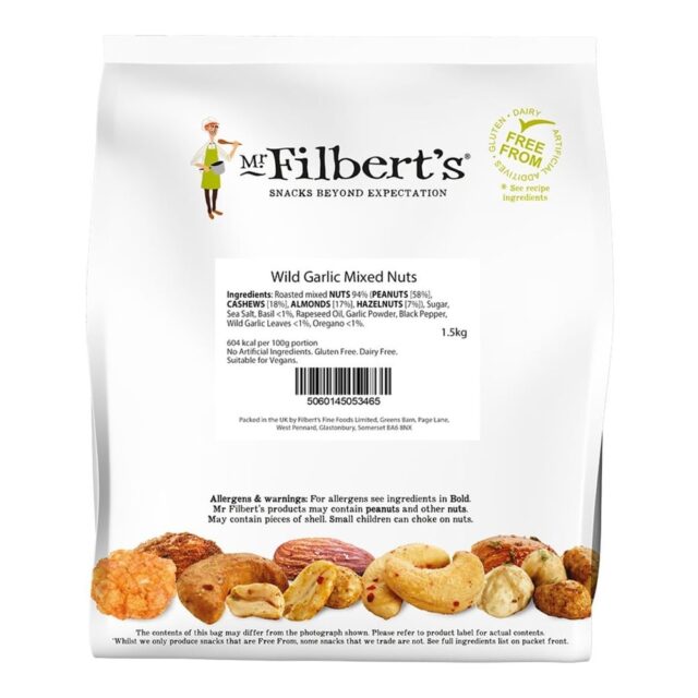 Mr Filberts Wild Garlic Mixed Nuts