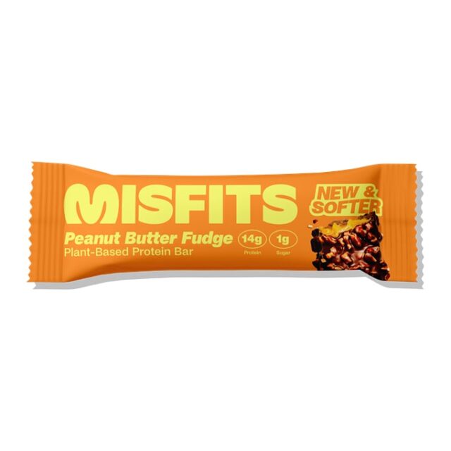 Misfits Health Plant-Based Peanut Butter Fudge Protein Bar