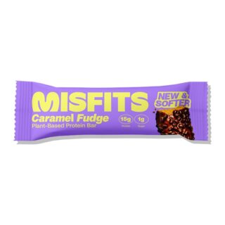 Misfits Health Plant-Based Caramel Fudge Protein Bar