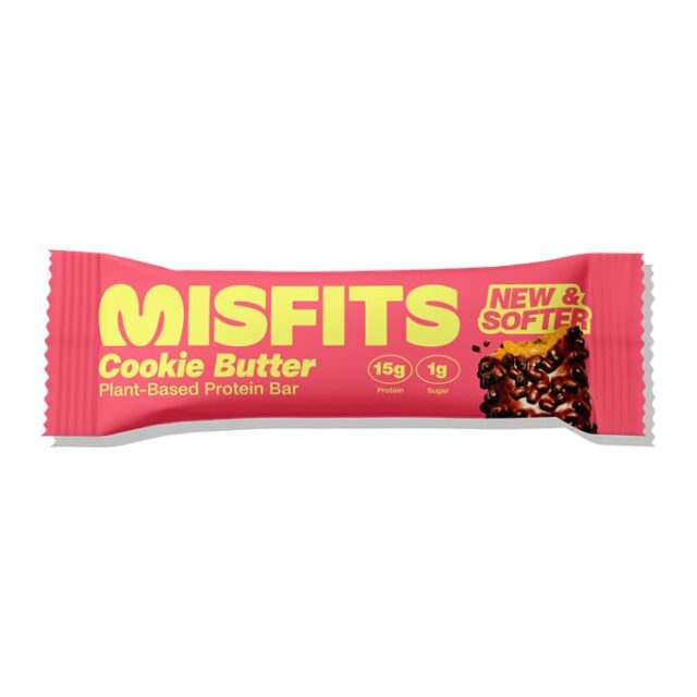 Misfits Health Plant-Based Cookie Butter Protein Bar