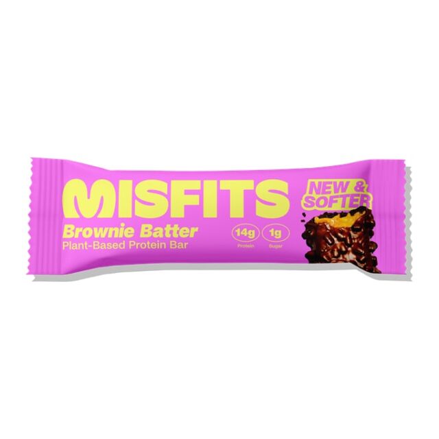 Misfits Health Plant-Based Brownie Batter Protein Bar