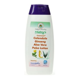Mistrys Potenised Calendula Ginseng Aloe Vera PABA Lotion