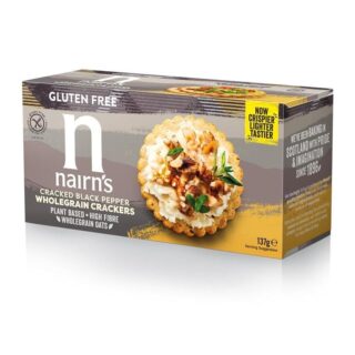 Nairns Gluten Free Cracked Black Pepper Wholegrain Cracker