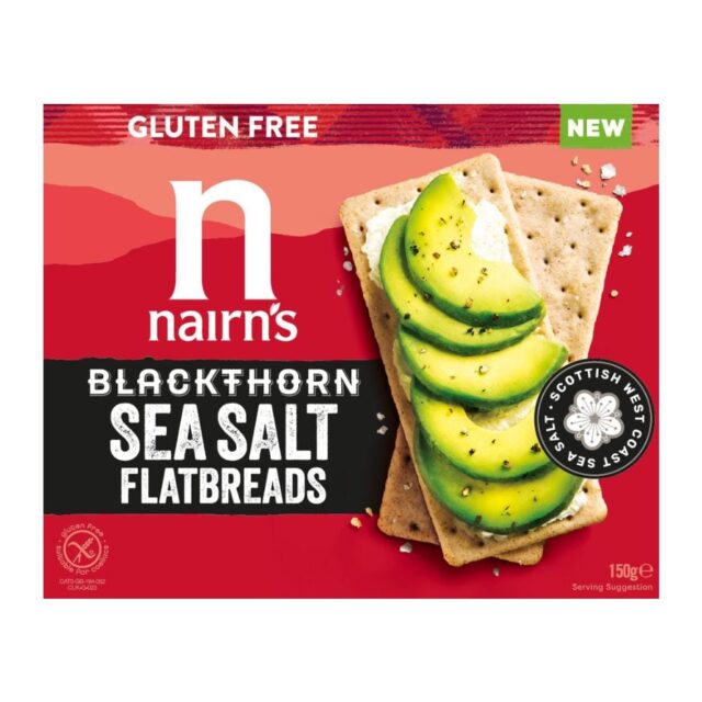 Nairns Gluten Free Blackthorn Sea Salt Flatbreads