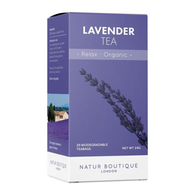 Natur Boutique Organic Lavender Tea 20 Tea Bags
