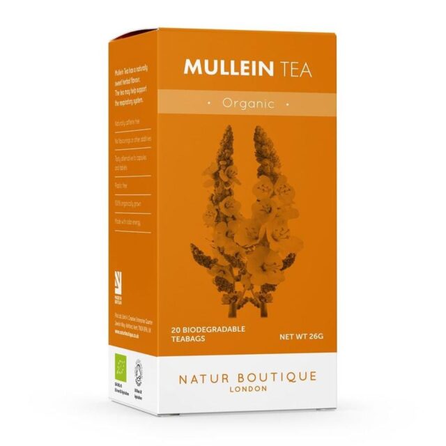 Natur Boutique Organic Mullein Tea 20 Tea Bags
