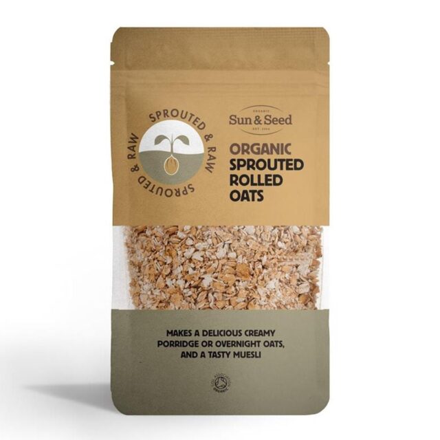 Sun and Seed Organic Sprouted & Raw Naked Rolled Oats