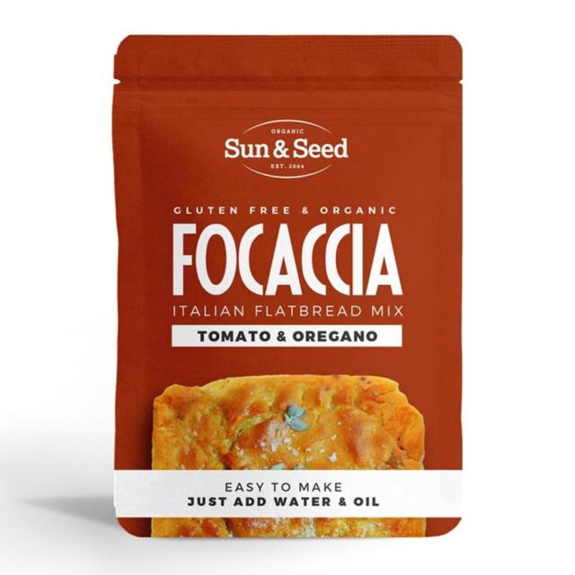 Sun and Seed Organic GF Focaccia Mix Tomato & Oregano